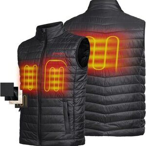 NIB CONQUECO Men's Heated Vest Lightweight Outerwear and Waterproof XL